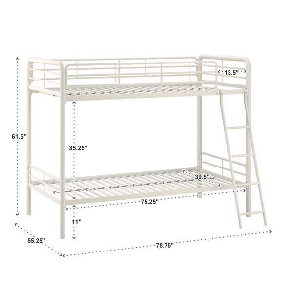 Mack & Milo™ Inko Kids Twin Over Twin Bunk Bed & Reviews Wayfair